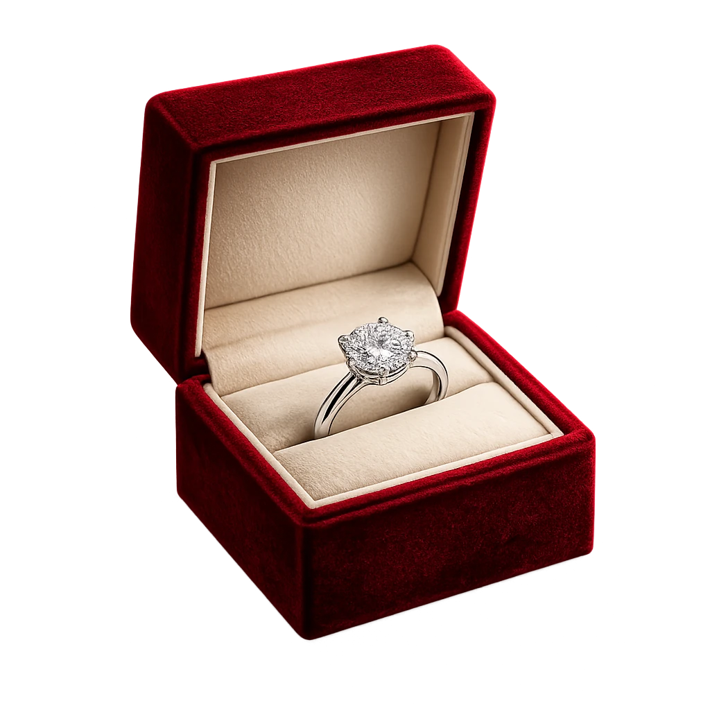 Blue Diamond Ring