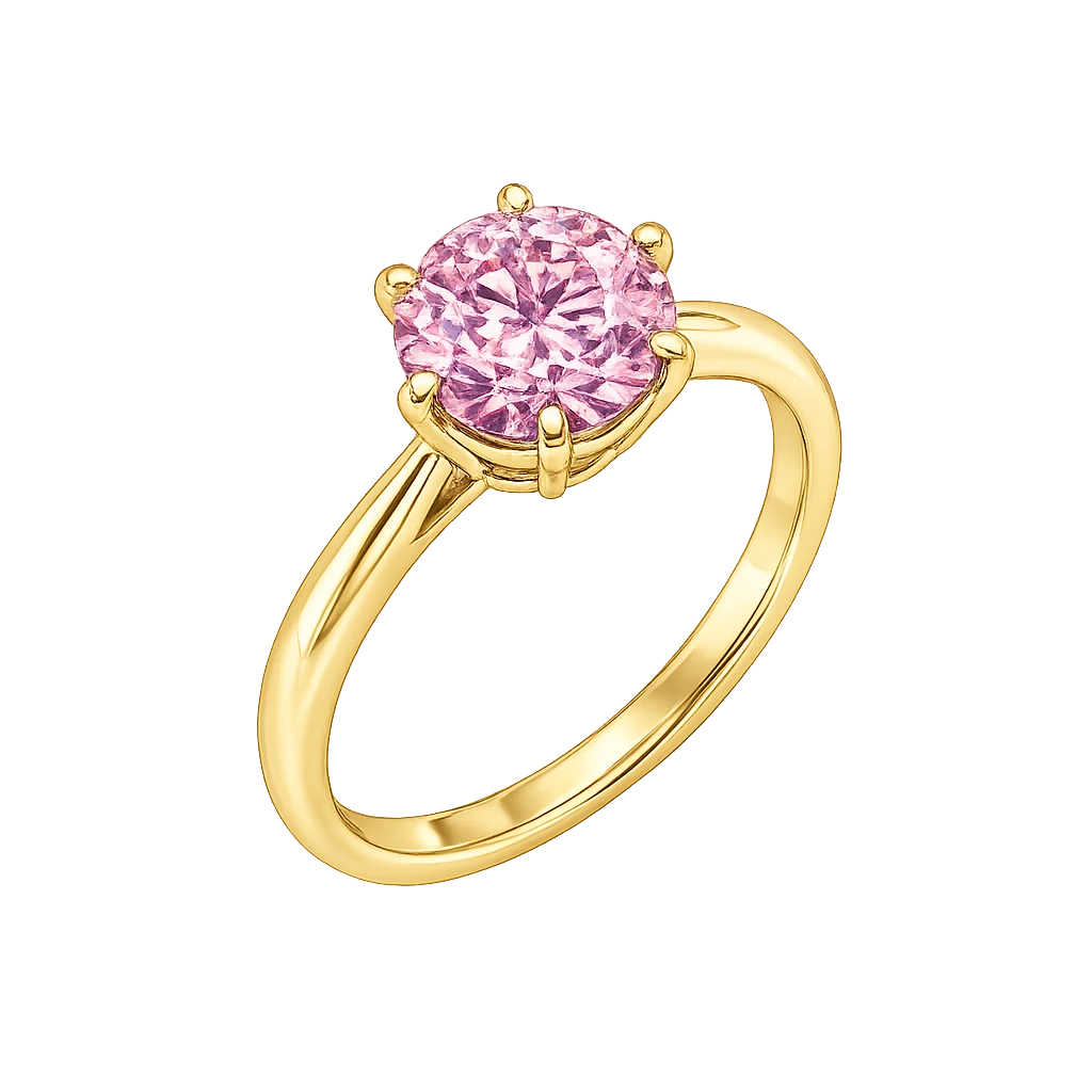 Pink Diamond Ring