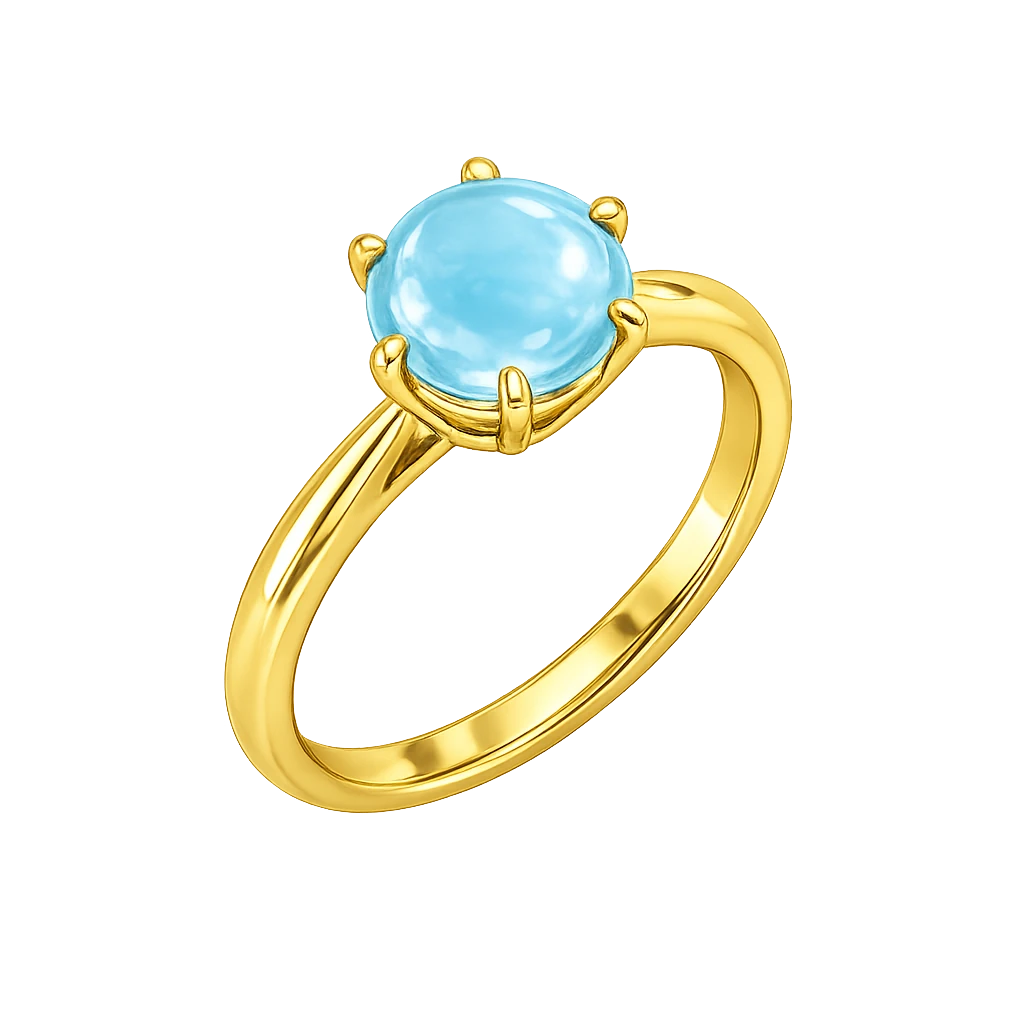 Skyblue Stone Ring