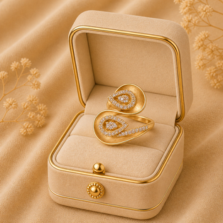 DESIGNER RING DURDARSHAN SYMBOL