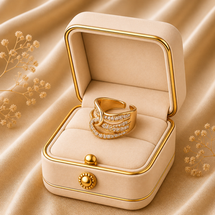OPEN RING DESIGNER RING RAJMUDRA EXCLUSIVE RINGS A1 LOOK