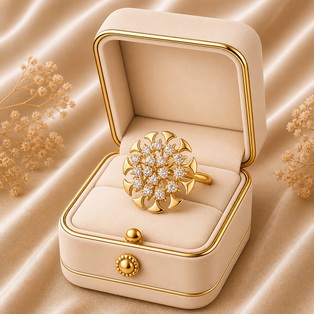 DESIGNER RING ROSE COLLECTION SURYA RING Gold